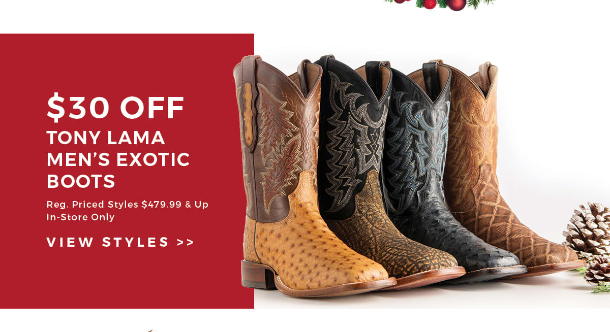 Cavender's 2024 Christmas Countdown Sale | Boots & Shoes | Cavenders